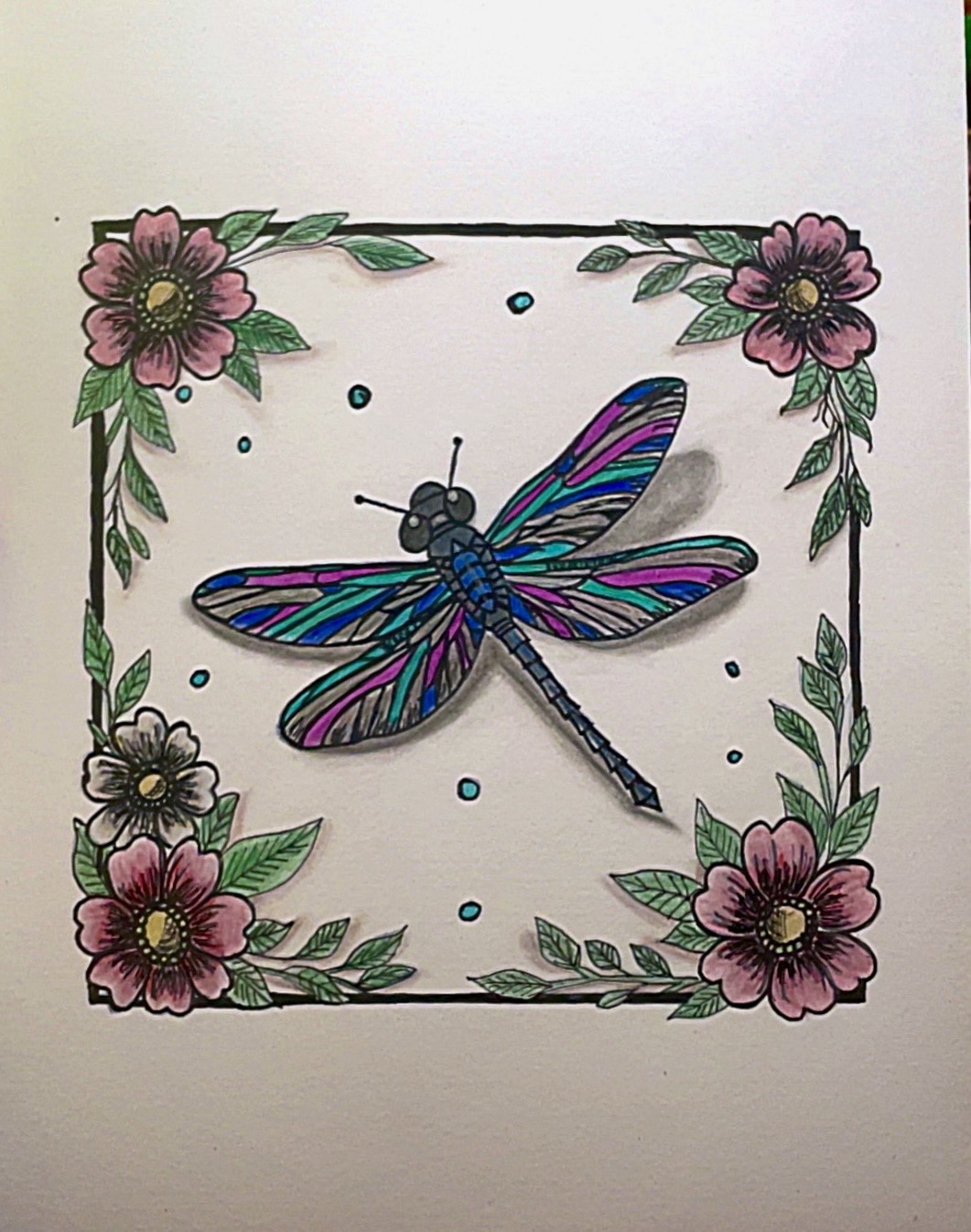 Dragonfly transformation artwork